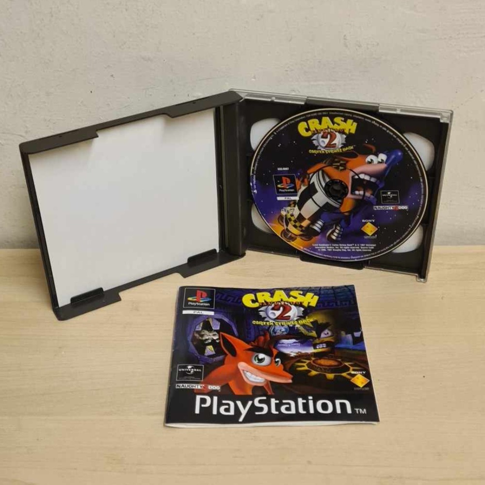 CRASH BANDICOOT 2 Cortex Strikes Back Complet Boîte Cassée Ps1 Pal Eu